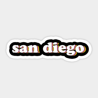 San Diego Retro Sticker